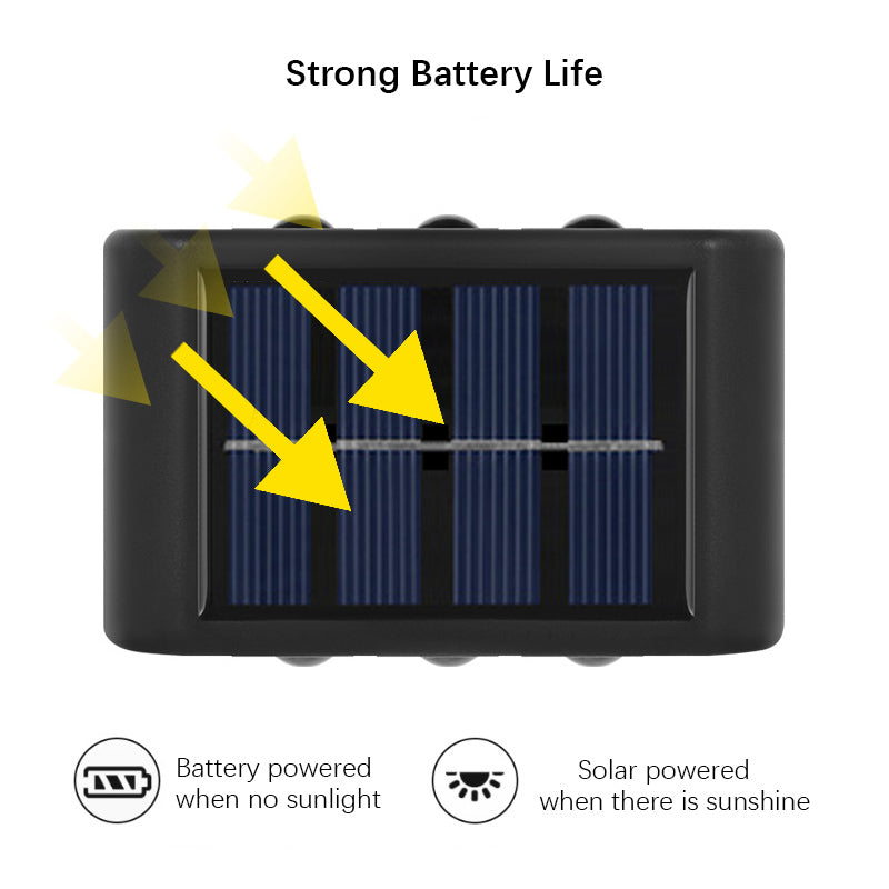 Solar LED Wandleuchte